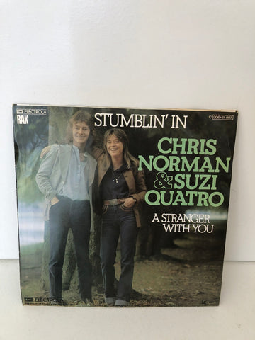 DISCO 45 GIRI A STRANGER WITH YOU - CHRIS NORMAN & SUZI QUATRO
