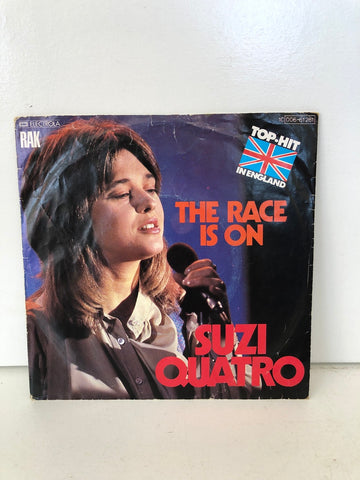 DISCO 45 GIRI THE RACE IS ON - SUZI QUATRO