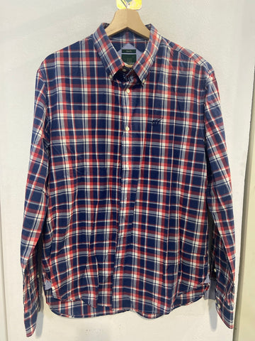 CAMICIA HENRY COTTON'S MIS.41 QUADRI BLU/ROSSO