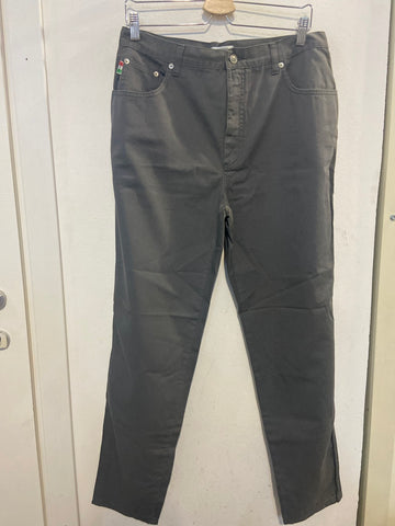 PANTALONE MOSCHINO JEANS TG46 GRIGIO DONNA