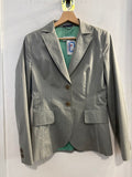 GIACCA BLAZER MARELLA TG42 GRIGIO/VERDE GESSATO DONNA