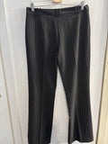 PANTALONE LA MADELINE TG.48 NERO A RIGHE (PARI AL NUOVO)