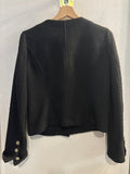 GIACCA DENNY ROSE TG.M IN MAGLIA NERO C/TASCHE IN JEANS