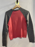 MAGLIONE MOSCHINO JEANS TGS ROSA/GRIGIO