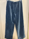 PANTALONE NICE&CHIC TGM BLU VELLUTO  A COSTINE