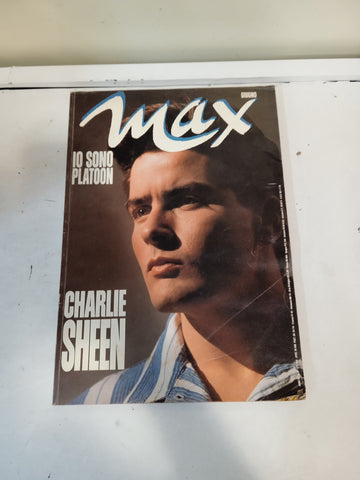 RIVISTA MAX IO SONO PLATOON - CHARLIE SHEEN