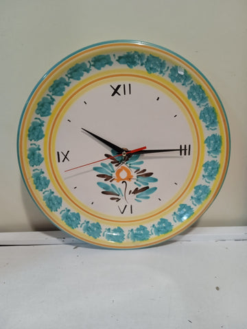 OROLOGIO MURALE IN CERAMICA CEAR CALTAGIRONE DIAMETRO 30 CM