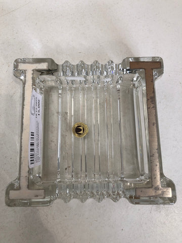 POSACENERE IN CRISTALLO CON LAM ARG H4XL10XP10 CM