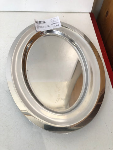 VASSOIO OVALE ACCIAIO INOX 18/10 H1. 5XL20XP14 CM