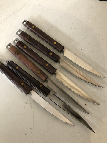 6 COLTELLI DA BISTECCA IN ACCIAIO INOX TAIOS L20XDIAMETRO2 CM