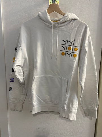 FELPA PUMA TGS BIANCO C/STRAMPA