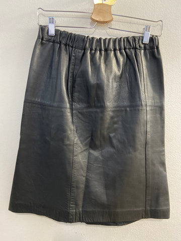 GONNA IN PELLE TGL NERO DONNA