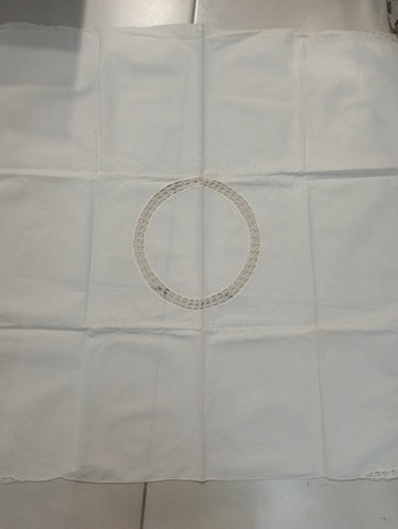 SERVIZIO COLAZIONE  PANNA C/RICAMO+TOVAGLIOLI