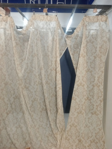 TENDA C/FETTUCCIA L 280X250 BEIGE FIORI BIANCHI