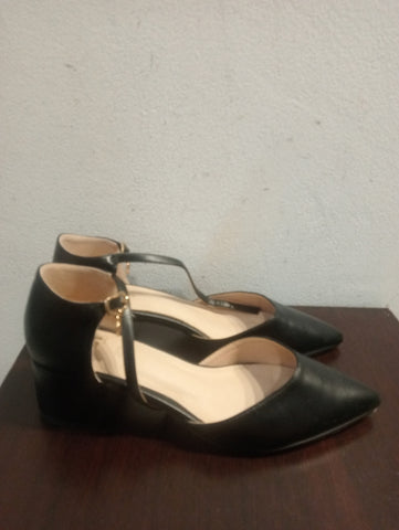 SCARPE IN PELLE TG 41 NERO DONNA