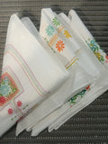 4 FAZZOLETTI IN COTONE FANTASIA FIORI