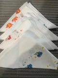 4 FAZZOLETTI IN COTONE FANTASIA FIORI