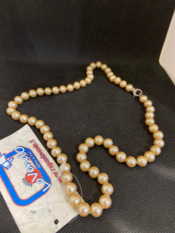 COLLANA PERLE AMBRATE