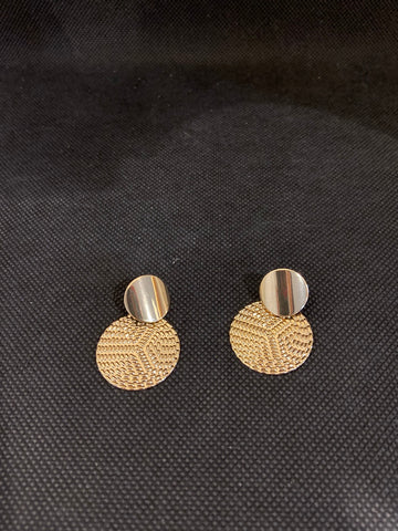 ORECCHINI DORATI DOPPIO CERCHIO