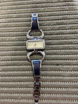 OROLOGIO BRACCIALE ARGENTATO/BLU C/STRASS