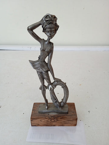 STATUA IN PELTRO H13XL5XP2 CM
