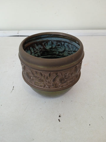 CACHE POT IN METALLO H8XDIAMETRO8 CM