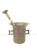 MORTAIO IN OTTONE H14XDIAMETRO10 CM CON PESTONE