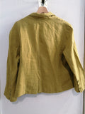 GIACCA BLAZER TG48 VERDE IN LINO