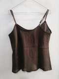 TOP DONNA TG48 MARRONE IN RAMIE'