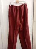 PANTALONE MIS 54 LINO BORDEAUX