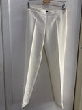 PANTALONE DIANA GALLESI TG42 BIANCO DONNA