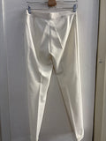 PANTALONE DIANA GALLESI TG42 BIANCO DONNA