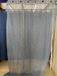 TENDA C/BORCHIE 140x255 RIGHE AZZURRO