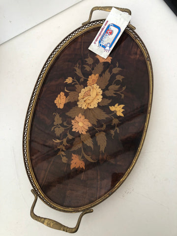 VASSOIO OVALE  IN STILE SORRENTINO L40X22