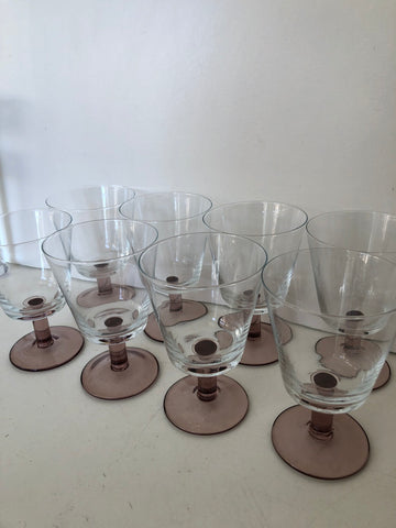 8 BICCHIERI IN VETRO DA ACQUA