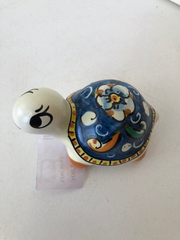TARTARUGA IN CERAMICA TIPO CALTAGIRONE H5XL8XP5 CM