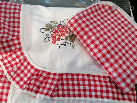 TOVAGLIA AMERICANA BIANCO/ROSSO+10 TOVAGLIOLI