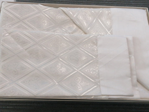 COMPLETO MATR.DAMASCATO PANNA