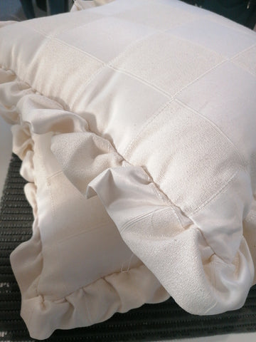 COPPIA CUSCINI BIANCO C/VOILANT