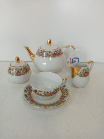 SERVIZIO TE' X 6 IN PORCELLANA BAVARIA