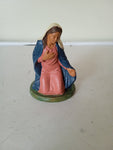 STATUA MADONNA IN TERRACOTTA PER PRESEPE H10XL5XP5 CM