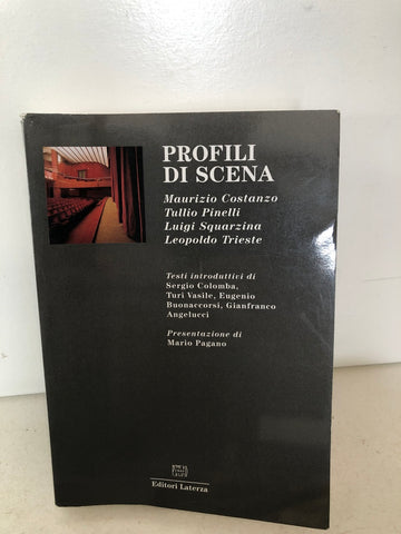 PROFILI DI SCENA  MAURIZIO COSTANZO TULLIO PINELLI LUIGI SQUARZINA LEOPOLDO TRIESTE