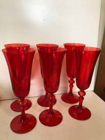 6 BICCHIERI ROSSO H&H