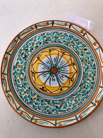 PIATTO MURALE IN CERAMICA CALTAGIRONE H1.5XDIAMETRO25 CM