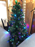 ALBERO DI NATALE CON LUCI COLORATE H145XL59 CM ( ACCESSORI ALLA CASSA )