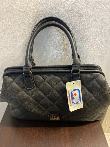 BORSA ROMEO GIGLI NERO/GRIGIO LOGATO