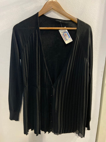 GIACCA SISLEY TGS NERO PLISSE'