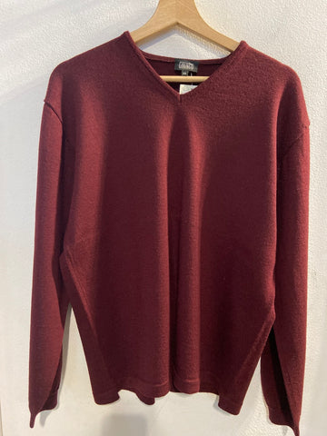 MAGLIONE GIUNCO TG50 BORDEAUX LANA UOMO
