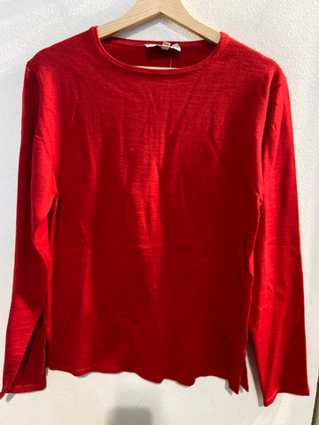 MAGLIA DONNA TG50 ROSSO IN LANA