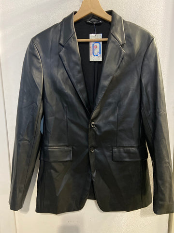 GIACCA ZARA TGS IN SIMILPELLE NERA UOMO